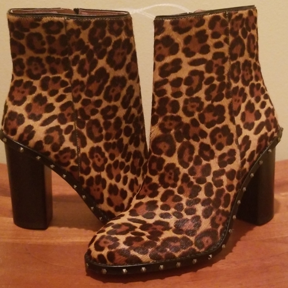 Boots Calf Hair Leopard Gorgeous NEW